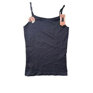 Shapermint NEW Slimming Scoop Neck Cami 3X Black Shapewear Adjustable Straps